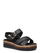 V7951-00 Shoes Summer Shoes Platform Sandals Black Rieker
