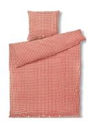 Bæk&Bølge Bed Linen 140X200 Cm Red/Yellow Dk Home Textiles Bedtextiles...