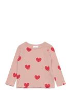 Tnstnynne L_S Rib Tee Tops T-shirts Long-sleeved T-Skjorte Pink The Ne...