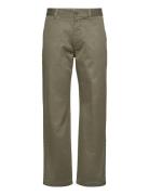 Stefan Classic Trousers Designers Trousers Chinos Green WOOD WOOD