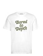 Wwbobby Depth T-Shirt Designers T-Kortærmet Skjorte White WOOD WOOD