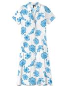 Vmjosie S/S Calf Shirt Dress Wvn Ga Knælang Kjole Multi/patterned Vero...