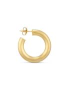 Chunky Hoop, Gold-Plated Silver Designers Jewellery Earrings Hoops Gol...
