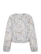 Paisley Print Blouse Tops Blouses & Tunics White Mango