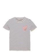 T-Shirt Striped Tops T-Kortærmet Skjorte Cream Daily 7