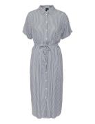 Vmmbumpy Ss Calf Shirt Dress Wvn Ga Dresses Shirt Dresses Grey Vero Mo...