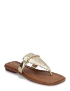 Lena Thong Flade Sandaler Gold Michael Kors