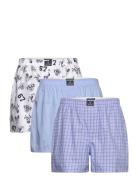 Cotton Boxer 3-Pack Underwear Boxer Shorts Blue Polo Ralph Lauren