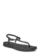 Flip Flop With Rhinest S Flade Sandaler Black Ilse Jacobsen