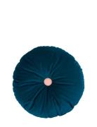 Round Cushion Eco-Velvet Home Textiles Cushions & Blankets Cushions Na...