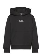 Sweatshirt Tops Sweatshirts & Hoodies Hoodies Black EA7