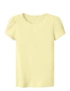 Nmfkab Ss Top Noos Tops T-Kortærmet Skjorte Yellow Name It