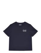 T-Shirt Tops T-Kortærmet Skjorte Navy EA7