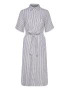 Reg Linen Striped Shirt Dress Dresses Shirt Dresses Blue GANT