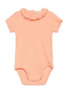 Bodysuit Bodies Short-sleeved Orange United Colors Of Benetton