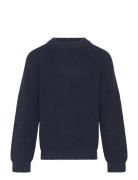 Knitted Classic Rib Blouse Tops Knitwear Pullovers Navy Copenhagen Col...