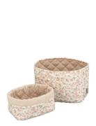 Quilted Storage Basket, Set Of Two Home Kids Decor Storage Storage Bas...