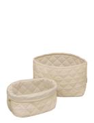 Quilted Storage Basket, Set Of Two - Ocs Home Kids Decor Storage Stora...