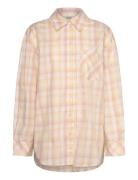 Long-Sleeved Over D Poplin Shirt Tops Shirts Long-sleeved Yellow Monki