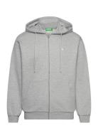 Jacket W/Hood L/S Tops Sweatshirts & Hoodies Hoodies Grey United Color...