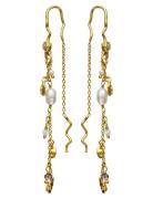 Poppy Earring Ørestickere Smykker Gold Maanesten