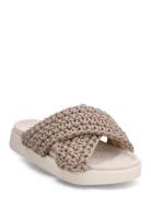 Woven Flade Sandaler Beige Inuikii