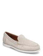 Merton Suede Venetian Loafer Loafers Flade Sko Beige Polo Ralph Lauren