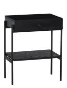 Noir Bedside Table Home Furniture Tables Side Tables & Small Tables Bl...