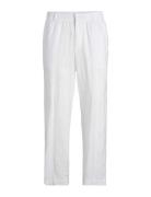 Jpstkarl Jjlawrence Linen Chino Sn Bottoms Trousers Linen Trousers Whi...