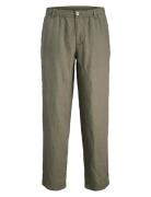 Jpstkarl Lawrence Linen Chino Sn Bottoms Trousers Linen Trousers Green...