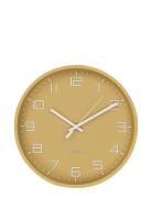 Kaisa - Wall Clock, Ocher, Silent Movement, Ø30 Cm Home Decoration Wat...