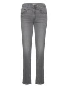 724 High Rise Straight Black S Bottoms Jeans Straight-regular Grey Lev...