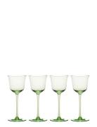 White Wine Glass Grace Set/4 Home Tableware Glass Wine Glass White Win...