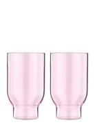Water Glass, Tall Home Tableware Glass Drinking Glass Pink Studio Abou...