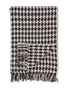 Hilla - Plaid, Black/Beige, 130X180 Cm Home Textiles Cushions & Blanke...