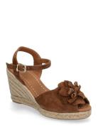 Espadrilles Espadrillos Med Hæl Sandal Beige Billi Bi