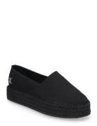 Flatform Esdparille Mg/Hdw Espadrillos Flade Sandal Black Calvin Klein