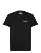 Printed T-Shirt Tops T-Kortærmet Skjorte Black Revolution