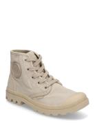 Pampa Oxford High-top Sneakers Cream Palladium