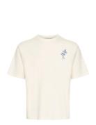 Cfjaxson Tee With Backprint Tops T-Kortærmet Skjorte Cream Casual Frid...