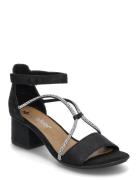 64654-00 Sandal Med Hæl Black Rieker
