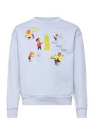 Bear Kid Sweatshirt Soft Blue Tops Sweatshirts & Hoodies Sweatshirts B...