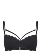 Scallop Pd Swimwear Bikinis Bikini Tops Wired Bikinitops Black Hunkemö...