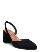 264-Dolby Velours Sandal Med Hæl Black Jonak Paris