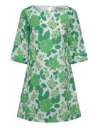 Pascale Dress Knælang Kjole Green Jumperfabriken