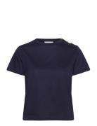 Toulon Tshirt Tops T-shirts & Tops Short-sleeved Navy BUSNEL
