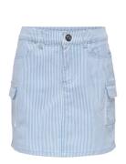 Kogibi Striped Cargo Skirt Pnt Kjole Nederdel Blue Kids Only