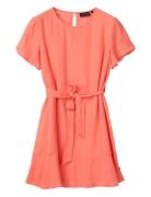 Belted Linen Dress Kort Kjole  Lexington Clothing