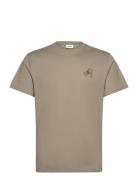 Sdpax Tops T-Kortærmet Skjorte Brown Solid