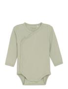 Wrap Body Ls Rib Bodies Wrap Bodies Green Fixoni